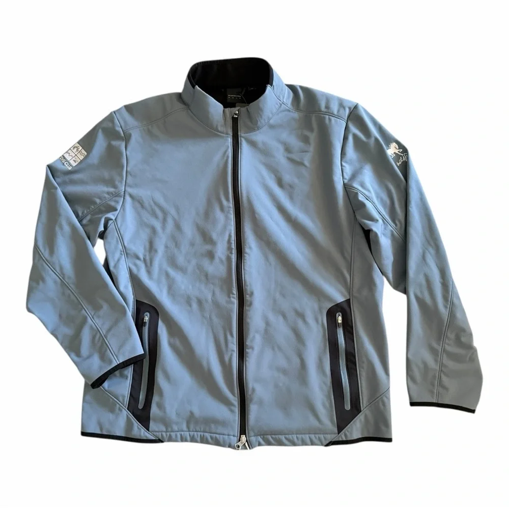 NWT Dunning Golf Men’s Vesey Bonded Jacket‎ XL Embroidered Wildfire/The Club